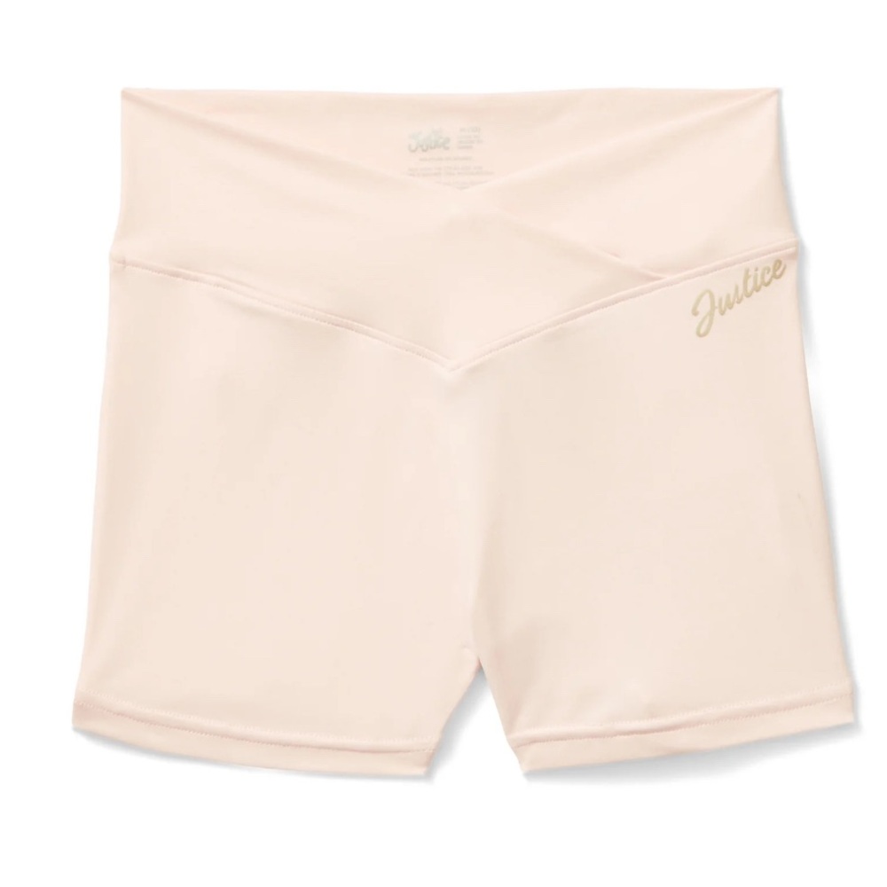 NWT Justice Girls Pink Dance Shorts